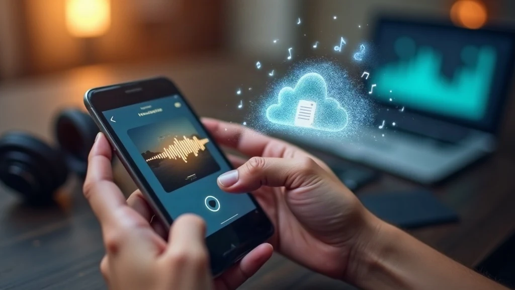 Hands holding a smartphone with an Instagram reel converting to an MP3 file, symbolizing the process to convert ig reel to mp3